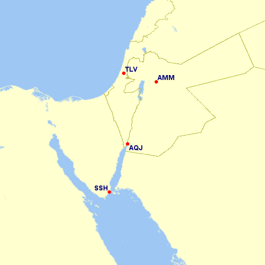 Jordan-Israel-Egypt Airports